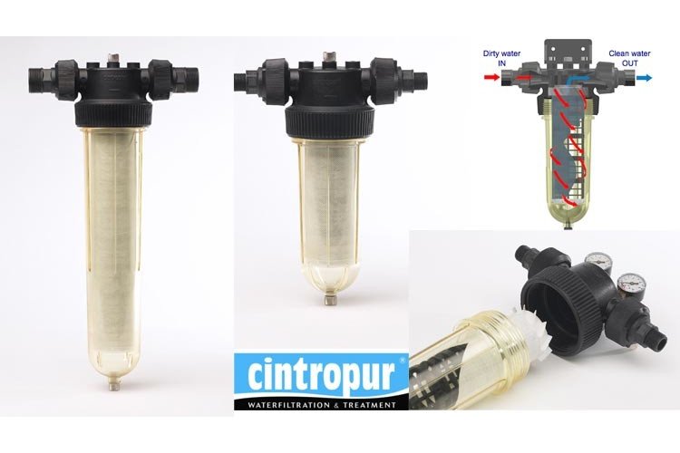 Filtr mechaniczny CINTROPUR z płukaniem współprądowym - NW32 przepływ 6,5 m3/h
