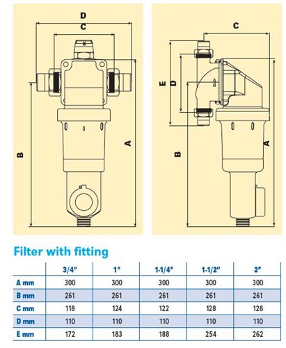 Filtr EASY 1" przepływ 6m3/h