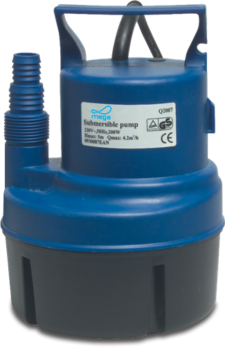 Pompa głębinowa płaskossąca Mega, typ Q2007 IP68