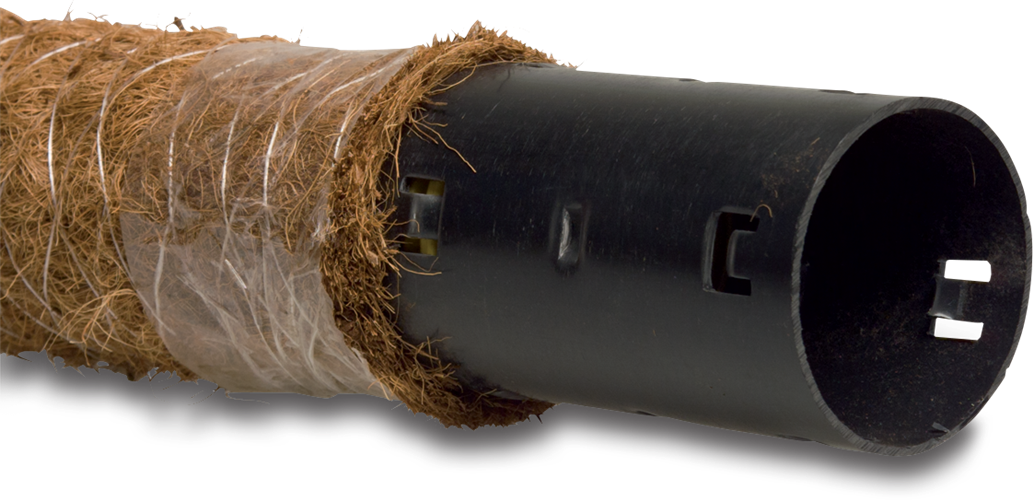 Perferowana rura drenażowa z filtrem spustowym 750g/m2  kokos 65 mm