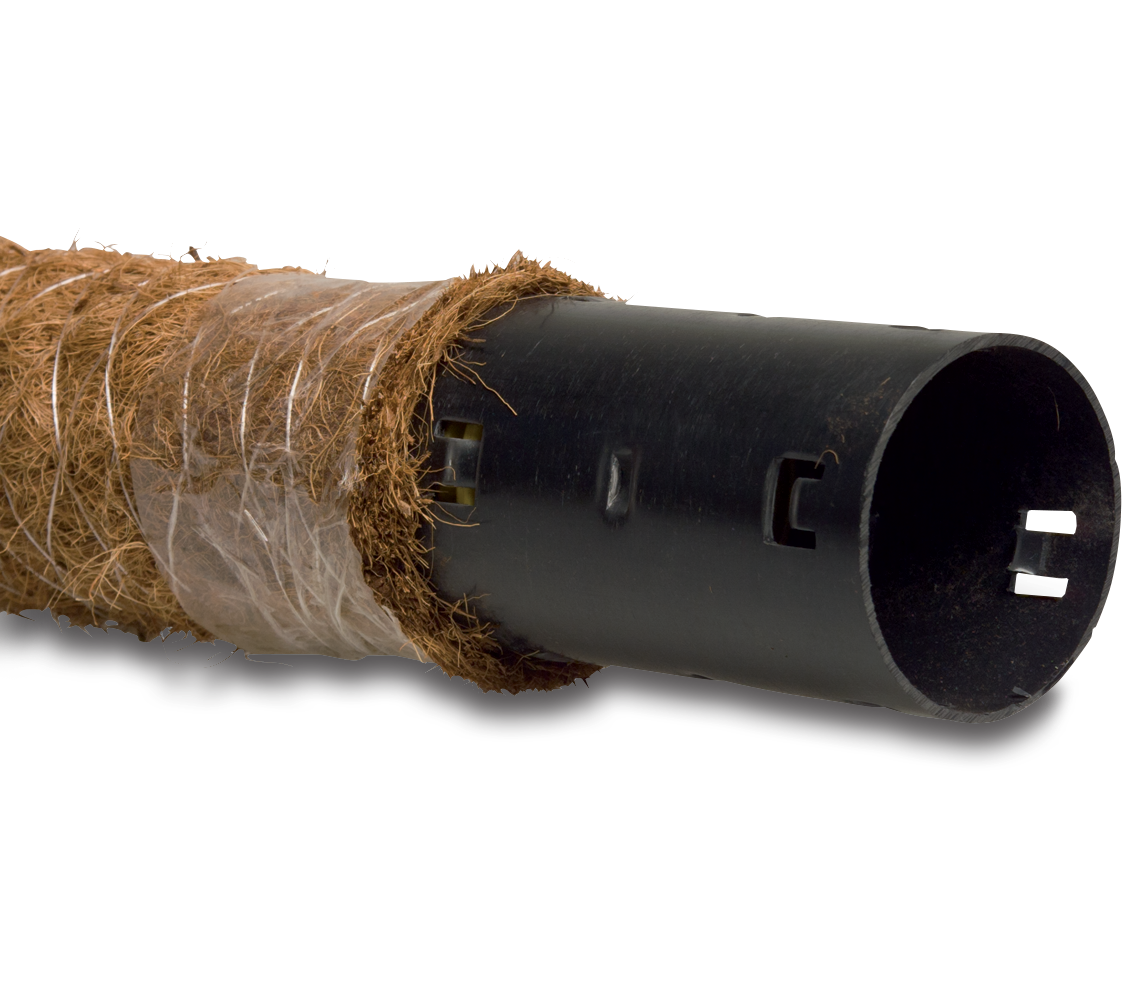 Perferowana rura drenażowa z filtrem spustowym 750g/m2  kokos 65 mm
