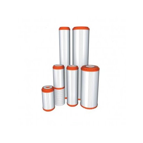 Wkład z 100% aktywowanym węglem z łupin orzechów kokosowych - 9 7/8'' x 4 1/2'', do korpusów typu 10BB.