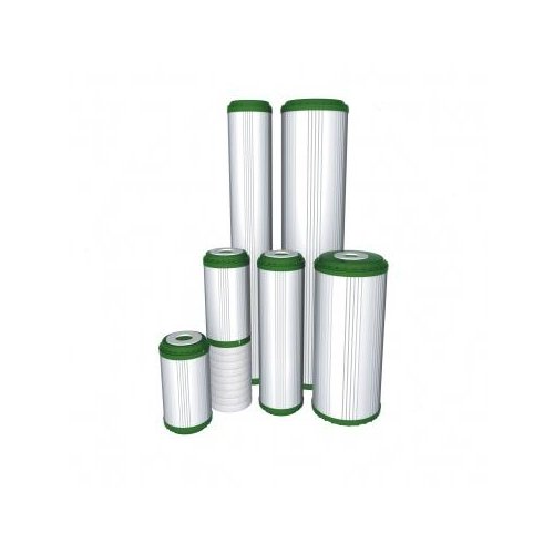 Wkład uzdatniający i bakteriostatyczny z węglem z łupin orzechów kokosowych oraz złożem KDF - 5'' x 2 1/2'' - Aquafilter.