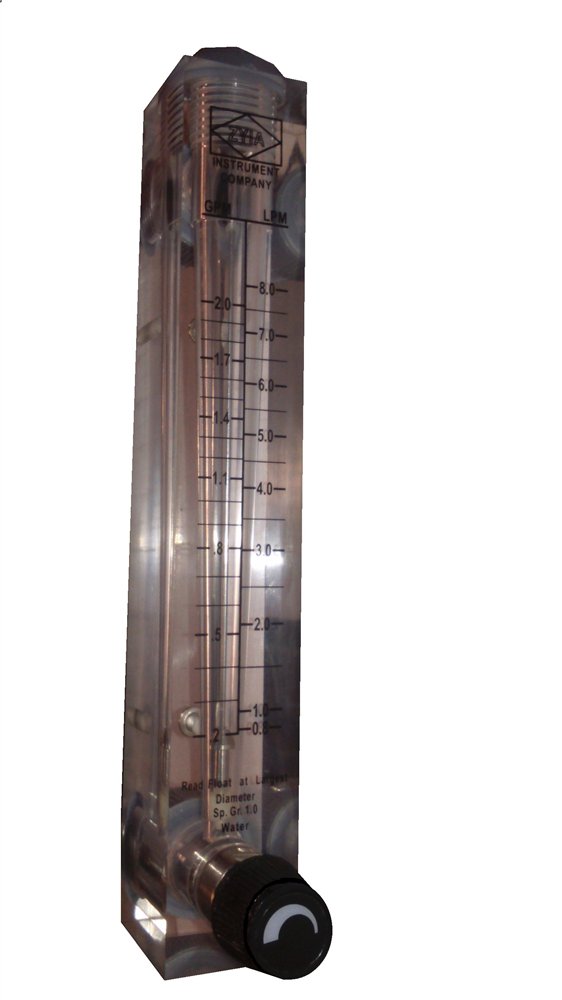 Rotametr z regulacją do wody 0,5 - 5,0 GPM