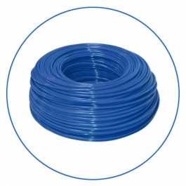 Niebieski wężyk polietylenowy 1/4”, długość 300 m w zwoju (cena za 1 mb.).