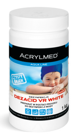 DEZACID VR WHITE granulat Tlenowa dezynfekcja wody - opakowanie 1 kg
